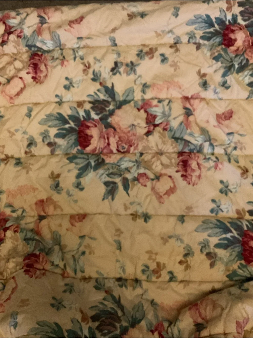 Vintage Ralph Lauren Elsa Grasslands Quilt Floral Comforter Bedding Full/Queen
